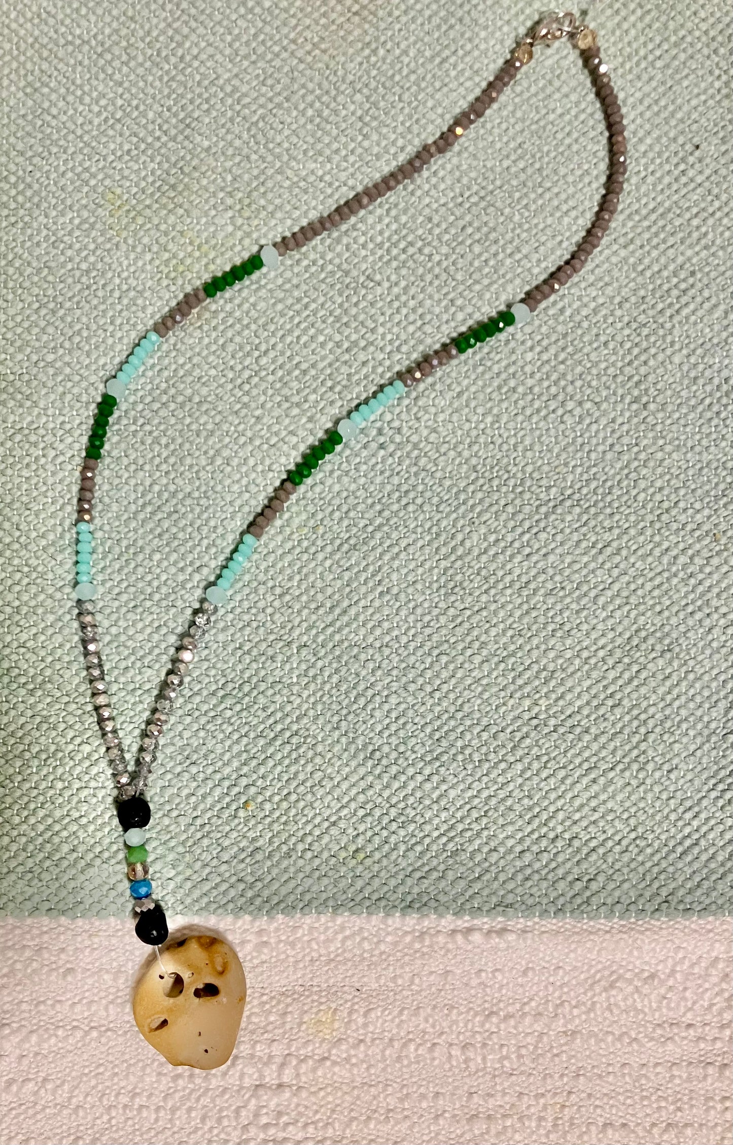 One of a Kind Hand-Picked Beach Stone Necklace