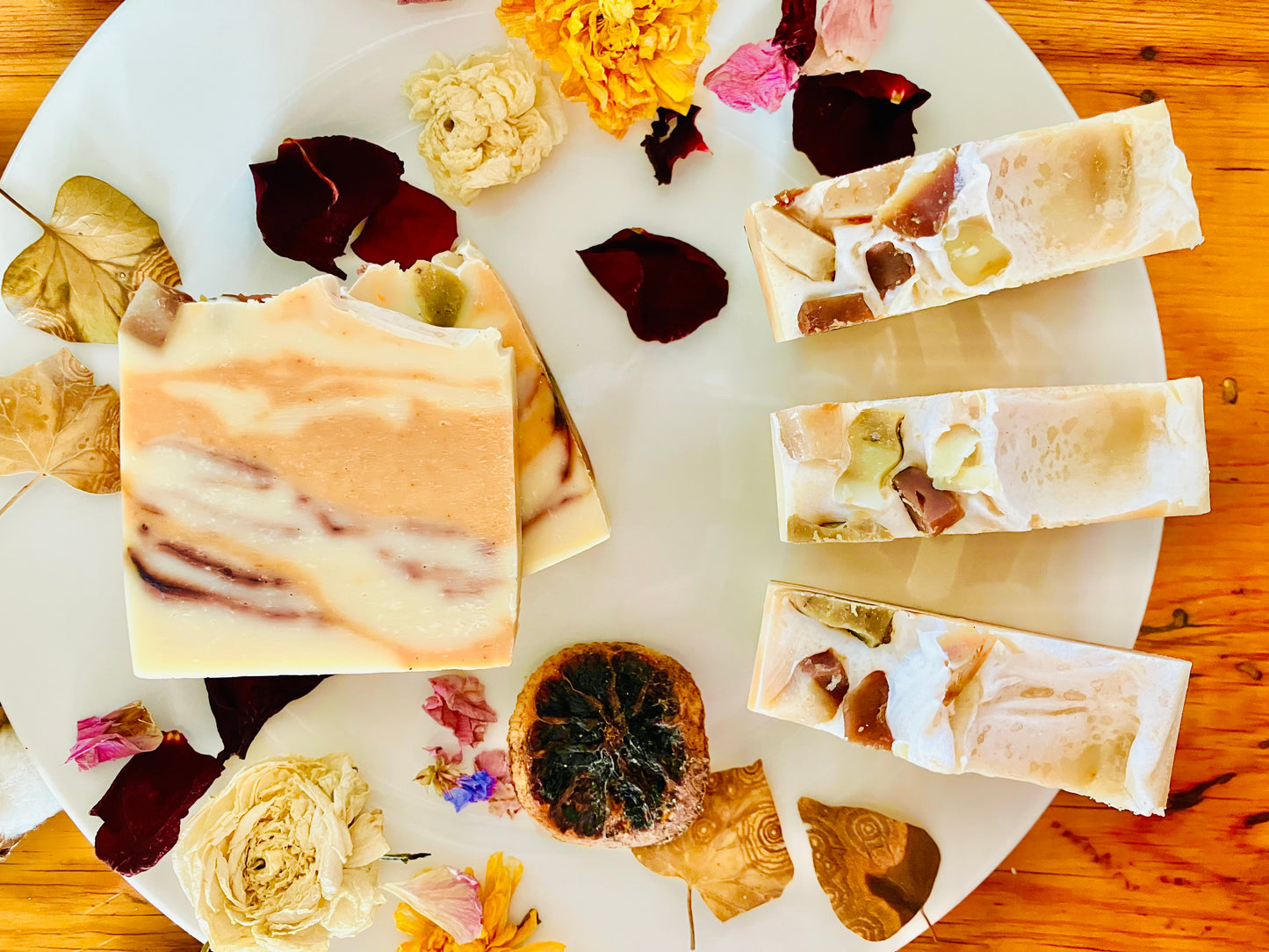 Autumn Glow Cold Process Soap - Φθινοπωρινή Λάμψη Σαπούνι Ψυχρή Μεθοδος- Face & Body - Σώμα και Πρόσωπο