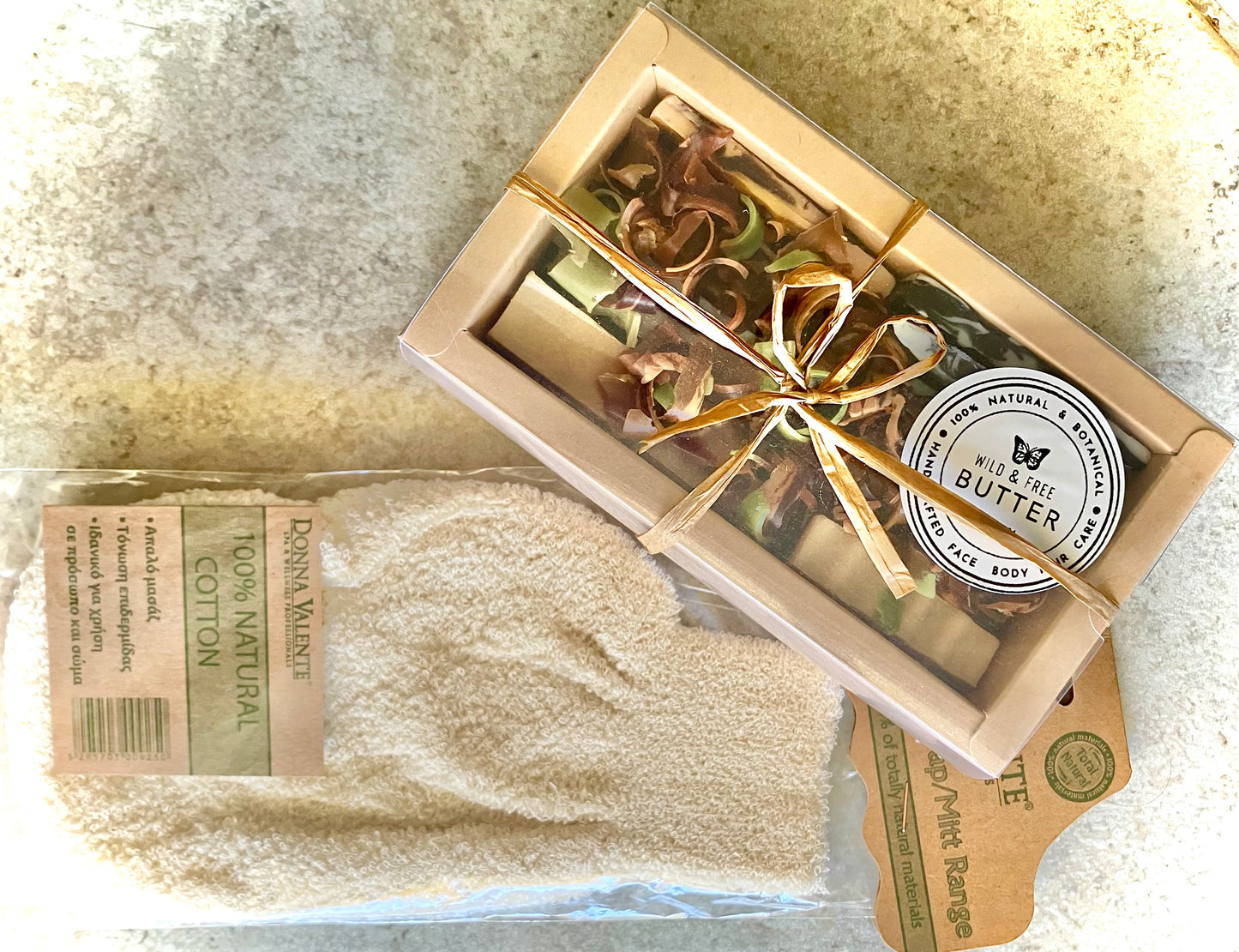 Soap Scrap Gift Box & Shower Mitten