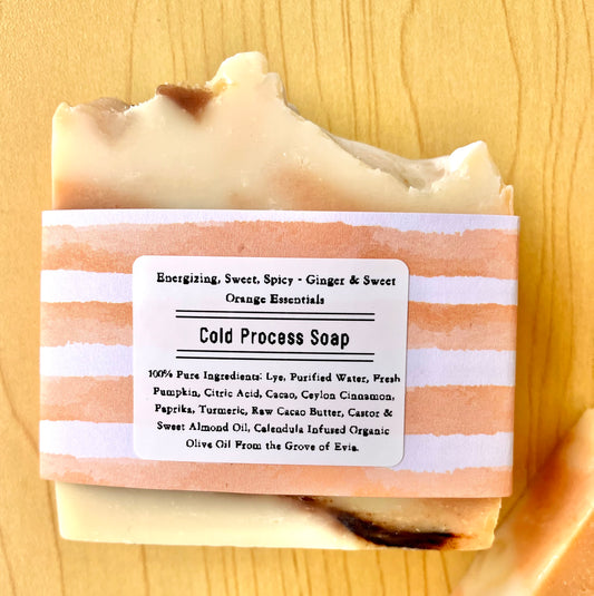 Autumn Glow Cold Process Soap - Φθινοπωρινή Λάμψη Σαπούνι Ψυχρή Μεθοδος- Face & Body - Σώμα και Πρόσωπο