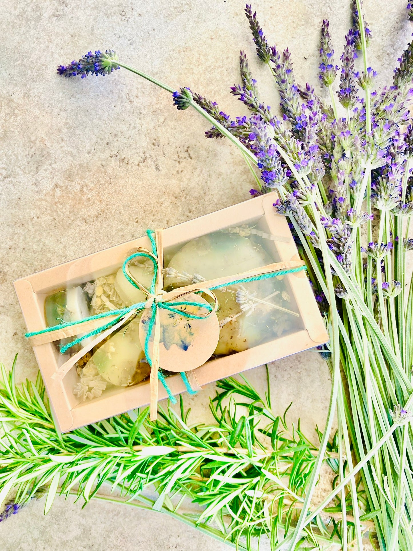 Chamomile, Lavender, & Rosemary Soap Gift Box Set