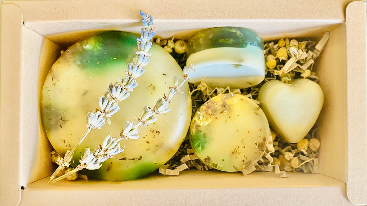 Chamomile, Lavender, & Rosemary Soap Gift Box Set