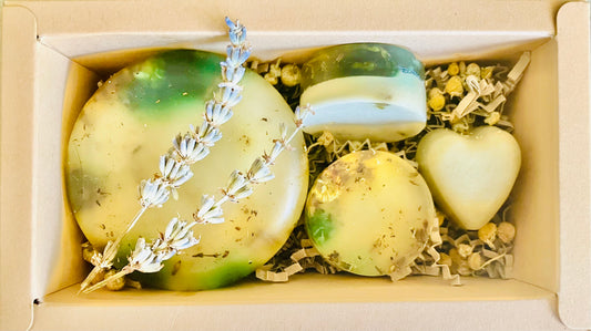 Chamomile, Lavender, & Rosemary Soap Gift Box Set