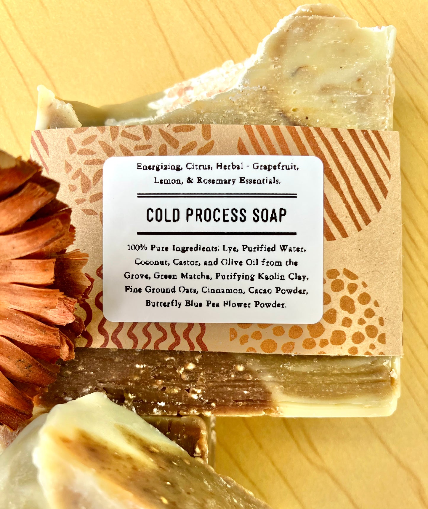Healing Earth Cold Process Soap - Θεραπευτική Γη Σαπούνι Ψυχρή Μεθοδος (Face & Body - Πρόσωπο και Σώμα)