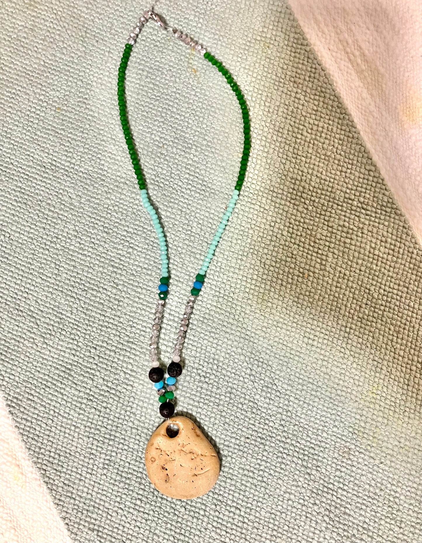 One of a Kind Hand - Picked Beach Stone Necklace