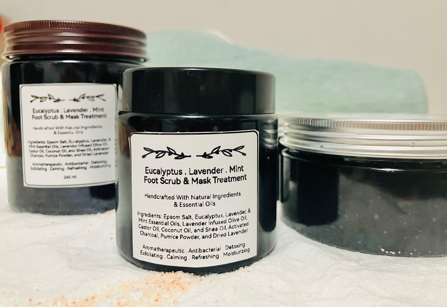Eucalyptus, Mint, and Lavender Foot Scrub & Mask