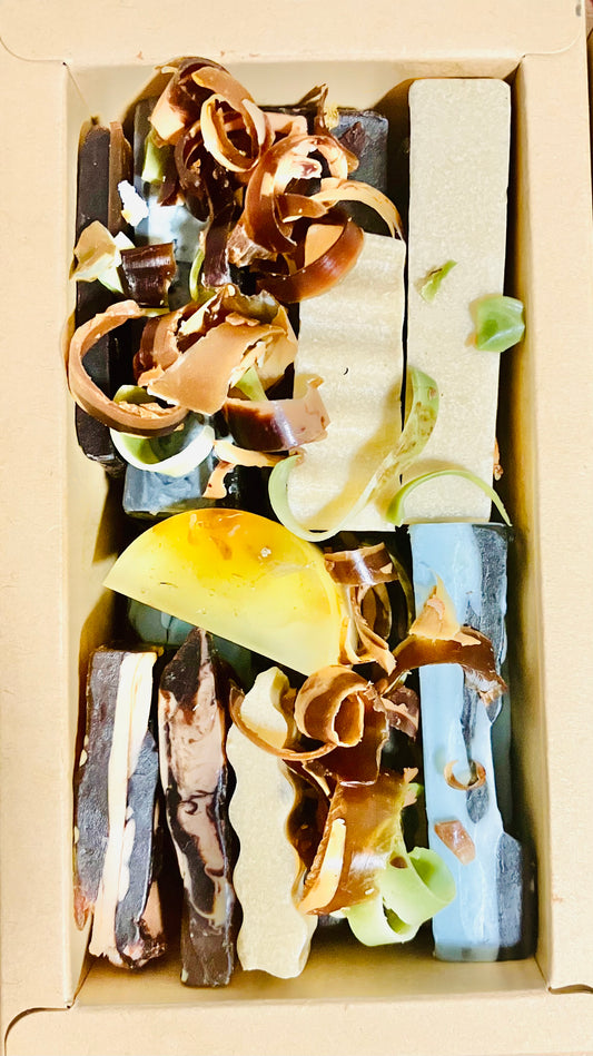 Soap Scrap Gift Box & Shower Mitten