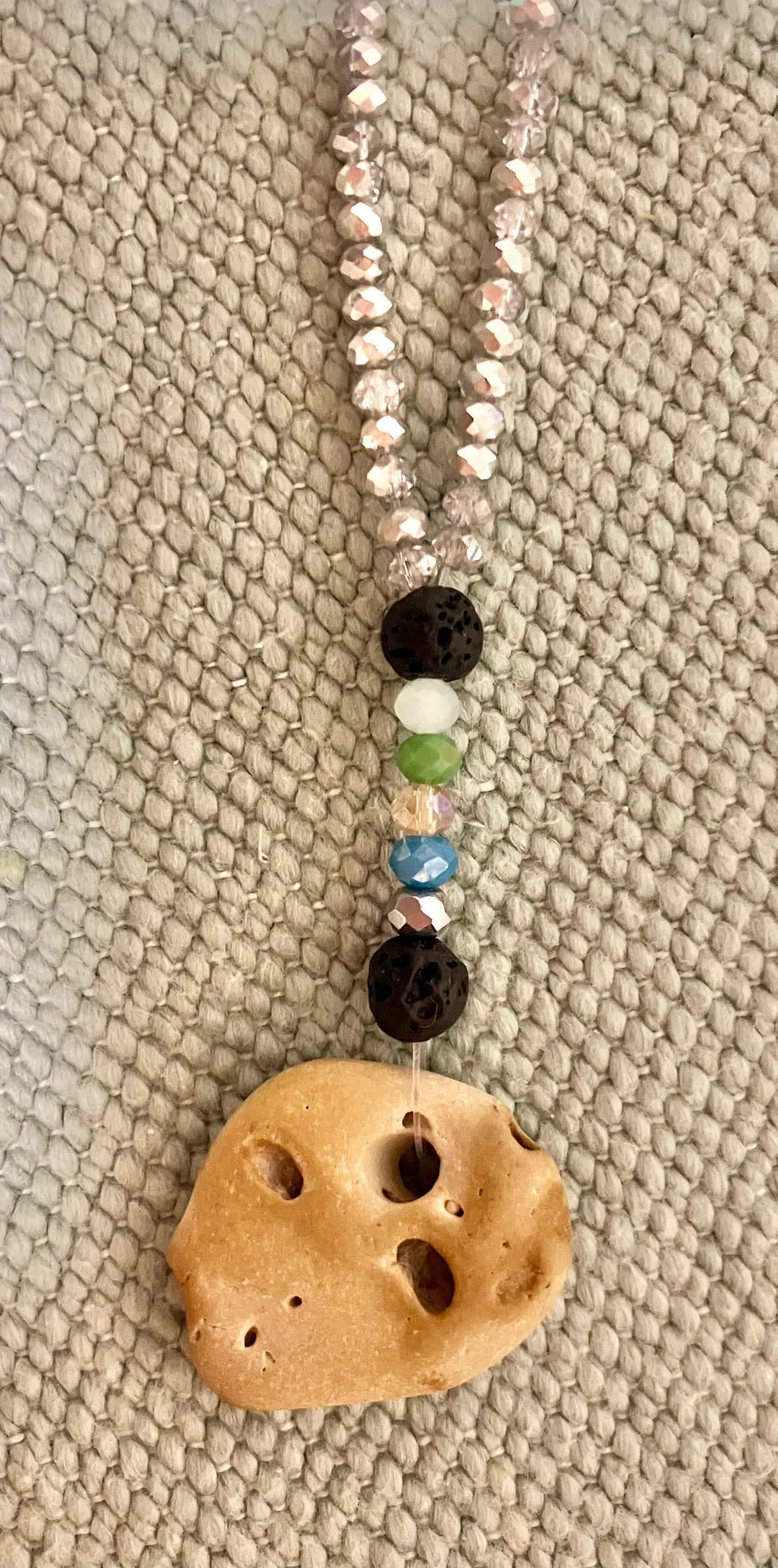 One of a Kind Hand-Picked Beach Stone Necklace
