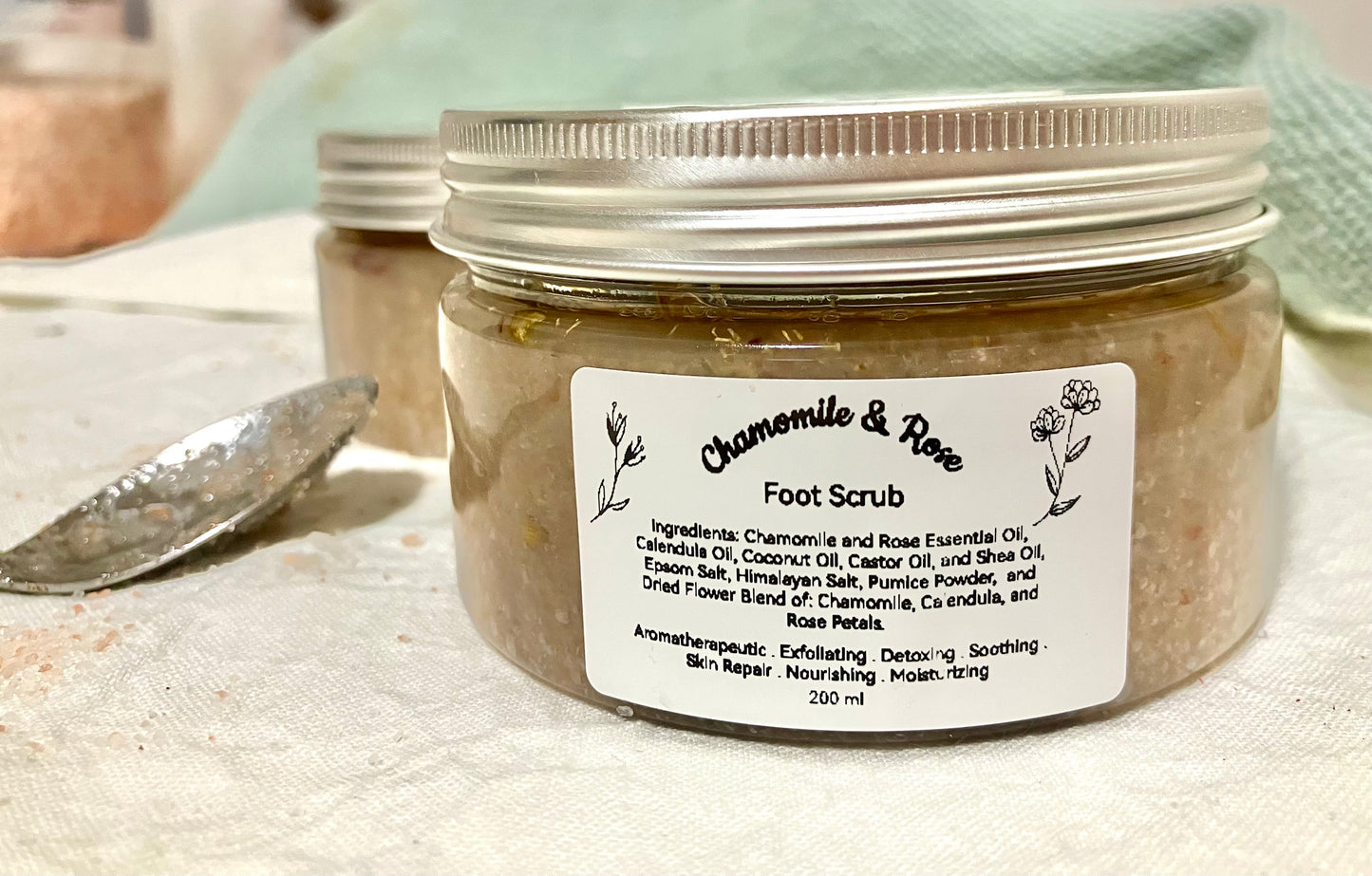 Chamomile & Rose Foot Scrub