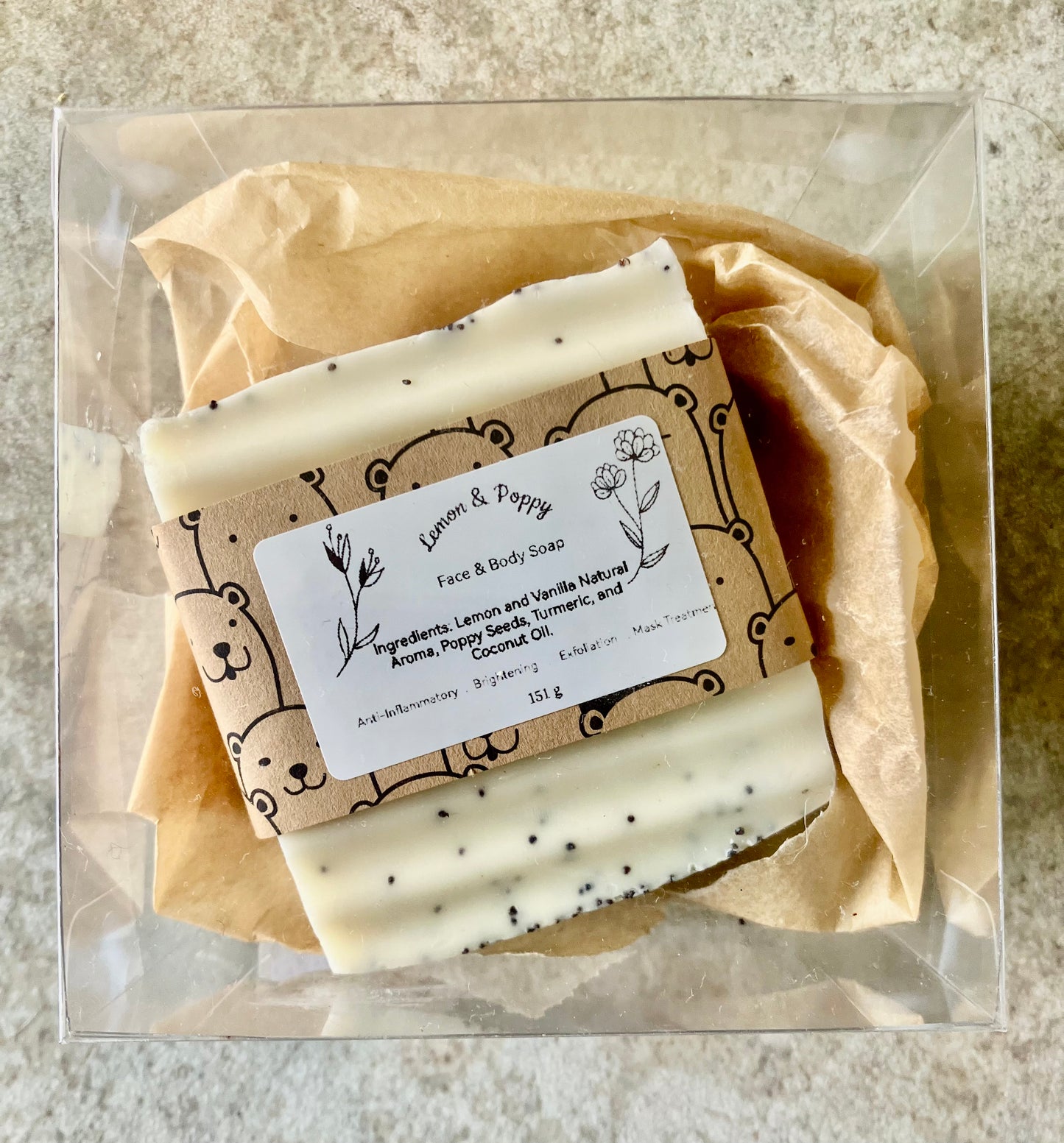 Lemon Poppy Seed Face & Body Soap